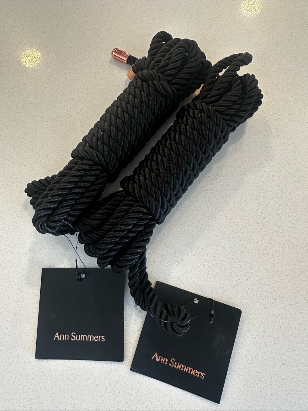 Ann Summers Luxury Black Bondage Rope Set - Premium Cotton Twist